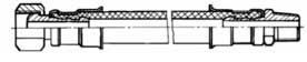 Рис.4. Схематическое изображение гайки (М20х1,5) ниппель(К 1/4)