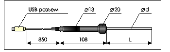 Схема - Внешние датчики для измерителей серии ИТП-3