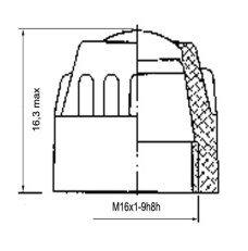 Схема габаритов колпачка КС-3