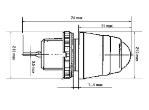 Схема габаритных размеров МФС-2