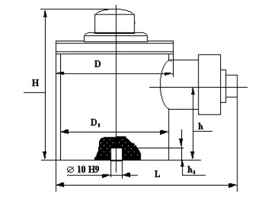 Схема габаритных размеров ДСТВ1М