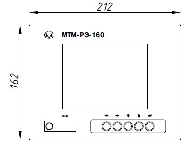 Схема габаритов МТМ РЭ160-МК5