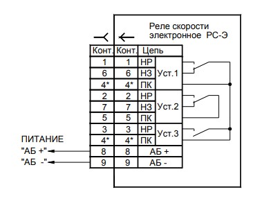 Схема соединения  РС-Э-1