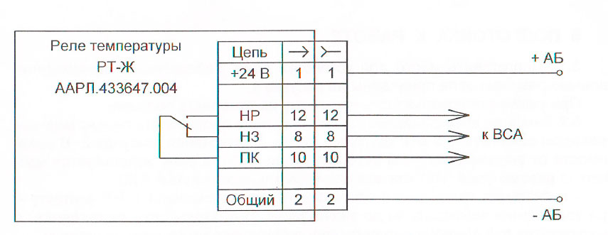 Схема подключения реле РТ-Ж-90