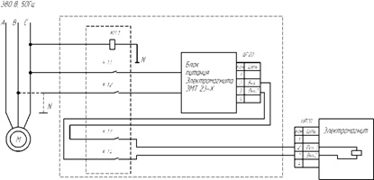 Схема электромагнита ЭМТ 23