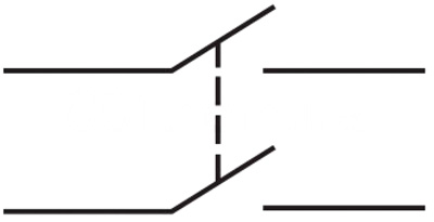 Рис.1. Электрическая схема переключателя KCD2-10-201